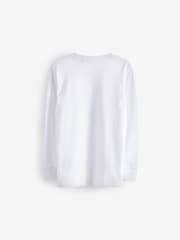 Schwarz/Weiß/Grau - Long Sleeve Cosy T-Shirts 4 Pack (3-16yrs) - Bild 2 von 2
