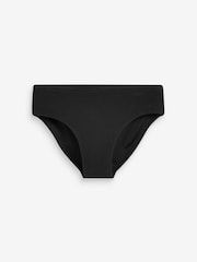 Black Textured Tie Shoulder Bikini Set (3-16yrs) - Image 4 of 7