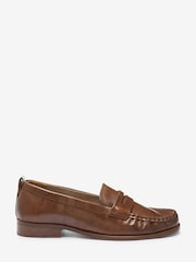 Tan Brown Forever Comfort® Moccasin Loafers - Image 3 of 6