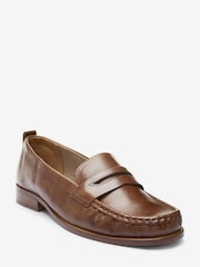 Tan Brown Forever Comfort® Moccasin Loafers - Image 4 of 6