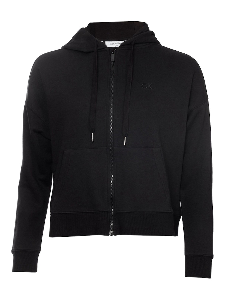 Calvin Klein Golf Capa Full Zip Black Hoodie - Image 1 of 6