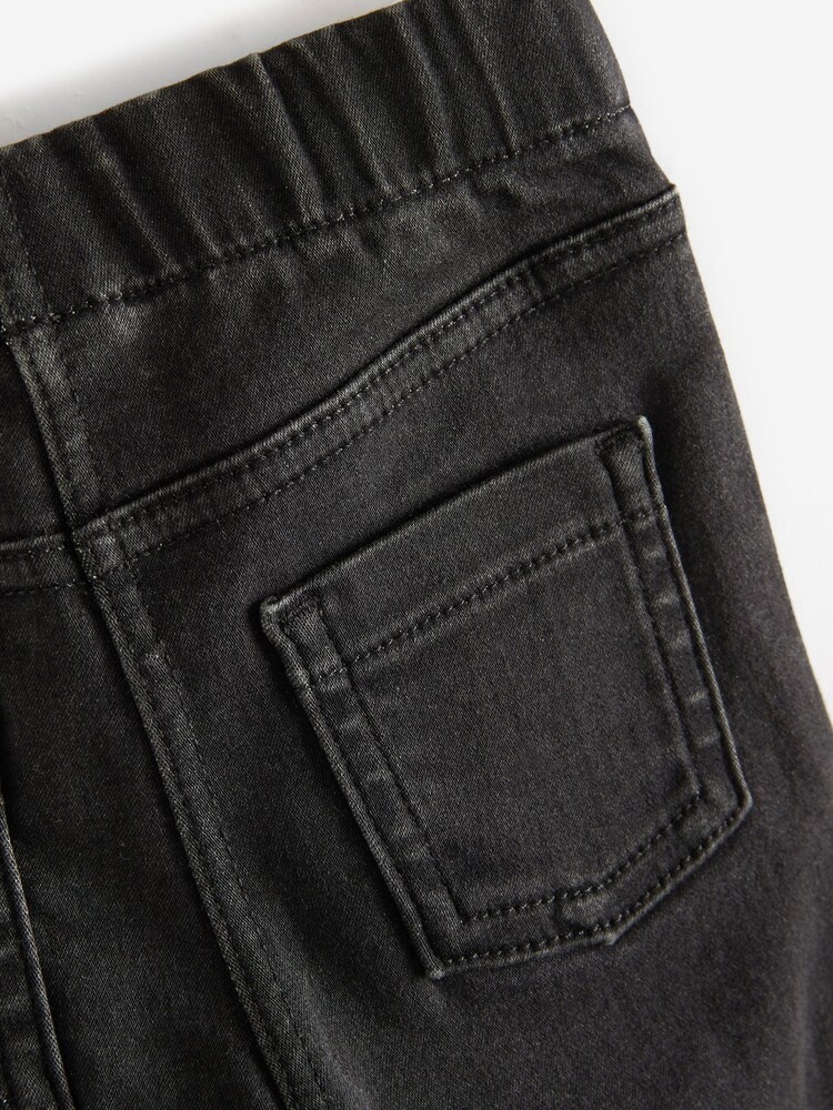 Black Denim 2 Pack Elasticated Waist Jeggings (3mths-7yrs) - Image 4 of 4