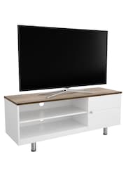 AVF White Whitesands 1200 Rustic Wood Effect TV Stand - Image 6 of 7