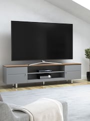 AVF Grey Whitesands 1900 Rustic Wood Effect TV Stand - Image 1 of 6