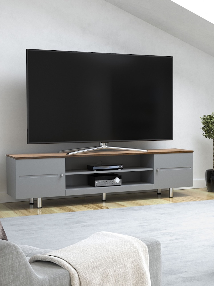 AVF Grey Whitesands 1900 Rustic Wood Effect TV Stand - Image 1 of 6