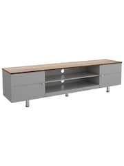 AVF Grey Whitesands 1900 Rustic Wood Effect TV Stand - Image 2 of 6