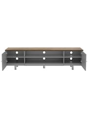 AVF Grey Whitesands 1900 Rustic Wood Effect TV Stand - Image 4 of 6