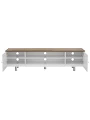 AVF White Whitesands 1900 Rustic Wood Effect TV Stand - Image 5 of 6