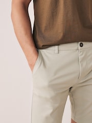 Bone Neutral Slim Stretch Chino Shorts - Image 5 of 9