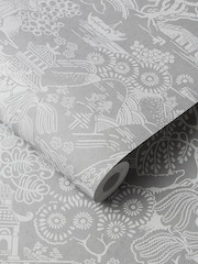 Graham & Brown Grey Basuto 10M Wallpaper - Image 2 of 3
