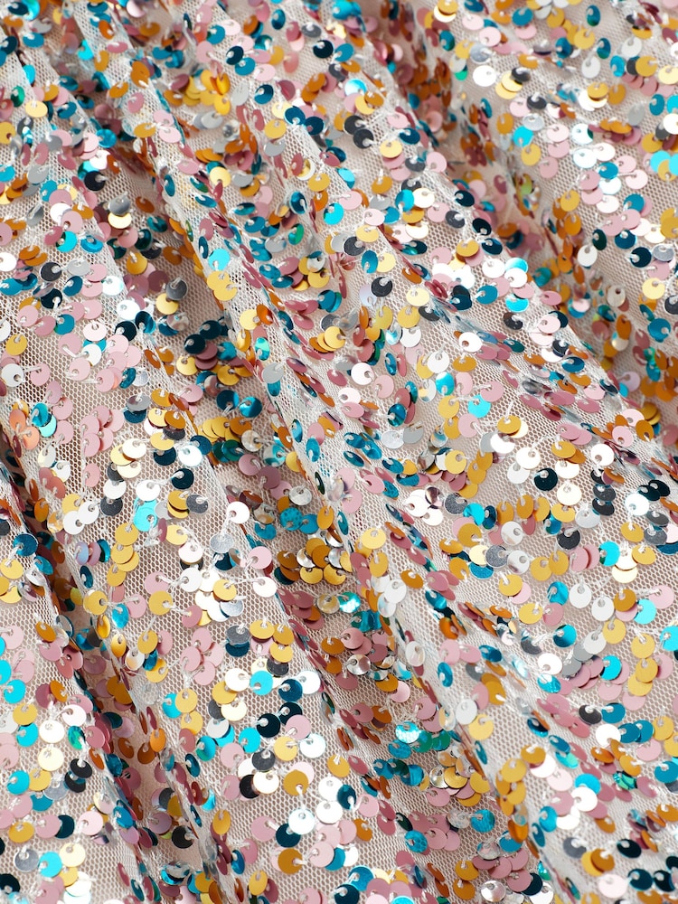 Pink and Blue Sequin Sparkle Skirt (3-16yrs) - Image 6 of 6