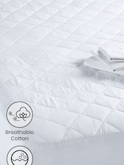 Regular Mattress Fresh 100% Cotton Pillow Mattress Protector - Image 2 of 2