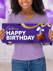 Cadbury Happy Birthday Dairy Milk Giant Chocolate Bar 850g - Image 1 of 2