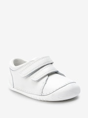 White Wide Fit (G) Crawler Shoes - Image 2 of 4