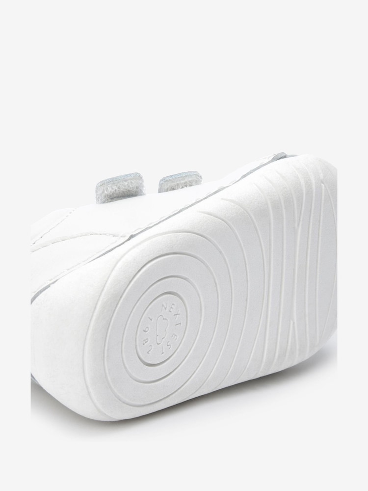 White Wide Fit (G) Crawler Shoes - Image 4 of 4