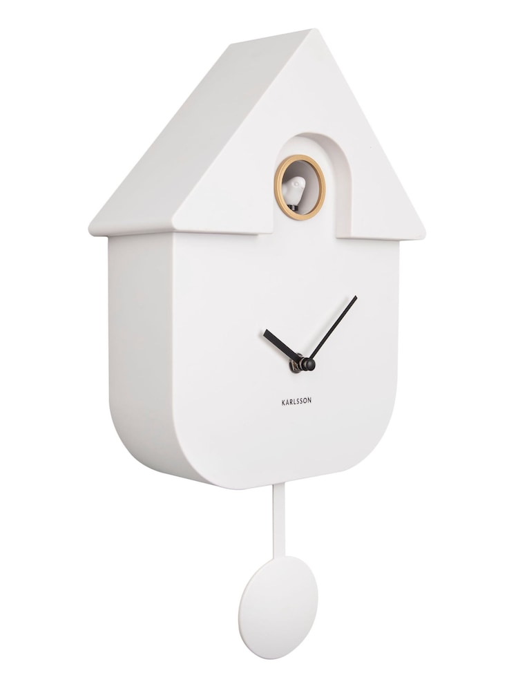 Karlsson White Cuckoo Alarm Clock - Image 2 of 4 Karlsson White Cuckoo Alarm Clock - Image 2 of 4