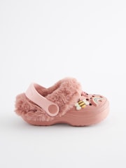 Pink Character Warm Lined Clog Slippers - Image 2 of 4