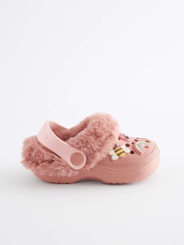 Pink Character Warm Lined Clog Slippers - Image 2 of 4