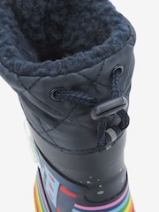 Navy Cuff Wellies - Image 3 of 6