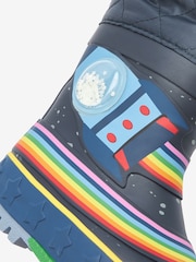 Navy Cuff Wellies - Image 4 of 6