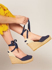 Blue Ladies Alyssa Wedge Espadrilles - Image 1 of 6