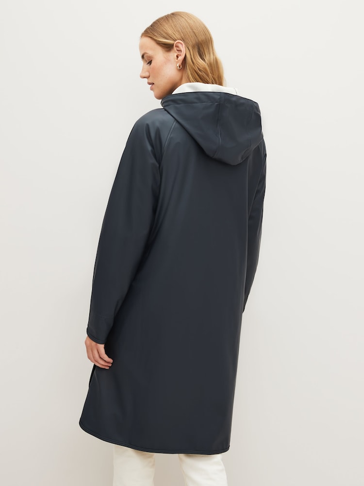 Ilse Jacobsen Loose Fit Waterproof A Shape Raincoat - Image 2 of 9