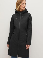Ilse Jacobsen Waterproof Slim Fit Long Softshell Raincoat - Image 2 of 2