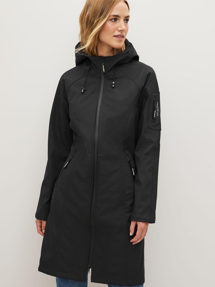 Ilse Jacobsen Waterproof Slim Fit Long Softshell Raincoat - Image 2 of 2
