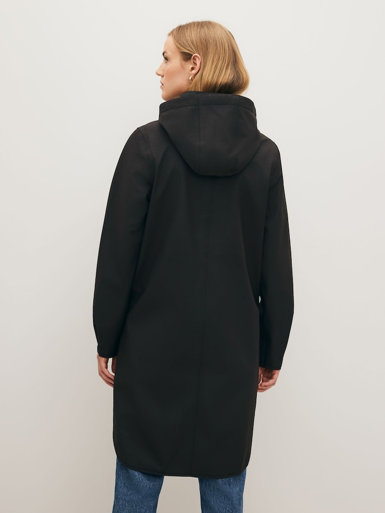 Ilse Jacobsen Waterproof A Line Softshell Raincoat - Image 3 of 9