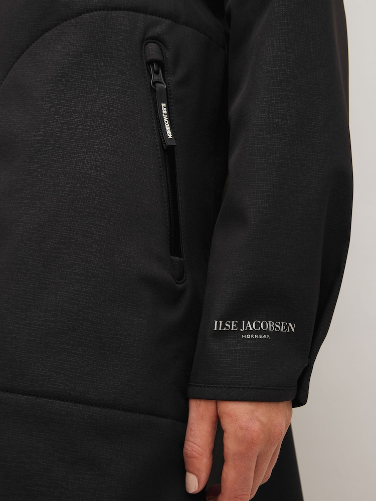 Ilse Jacobsen Waterproof A Line Softshell Raincoat - Image 8 of 9