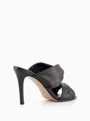 Dune London Black Mettle Double Twist Strap Sandals - Image 3 of 5