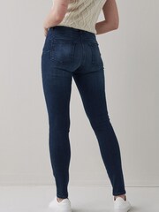 Ink Blue Lift, Slim & Shape Slim Jeans With Single Button Fastening - Image 2 of 5