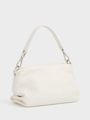 OSPREY LONDON The Carina Shrug Italian Leather Midnight Pearl Midnight Handbag - Image 2 of 6