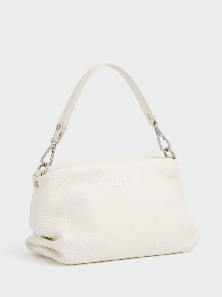 OSPREY LONDON The Carina Shrug Italian Leather Midnight Pearl Midnight Handbag - Image 2 of 6
