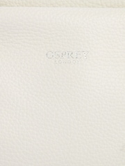 OSPREY LONDON The Carina Shrug Italian Leather Midnight Pearl Midnight Handbag - Image 6 of 6