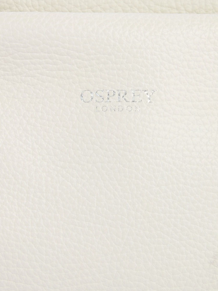 OSPREY LONDON The Carina Shrug Italian Leather Midnight Pearl Midnight Handbag - Image 6 of 6
