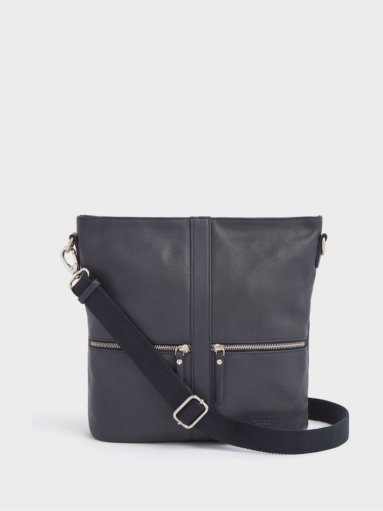 OSPREY LONDON Grainy Hide Leather Levisham Cross-Body Bag - Image 1 of 6
