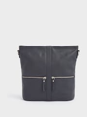 OSPREY LONDON Grainy Hide Leather Levisham Cross-Body Bag - Image 3 of 6