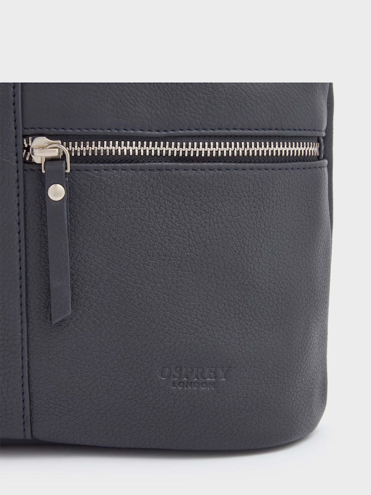 OSPREY LONDON Grainy Hide Leather Levisham Cross-Body Bag - Image 6 of 6