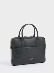 Osprey London Kellie Croc Grain Leather Laptop Bag - Image 2 of 6