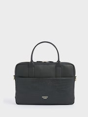 Osprey London Kellie Croc Grain Leather Laptop Bag - Image 4 of 6