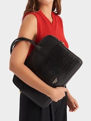 Osprey London Kellie Croc Grain Leather Laptop Bag - Image 6 of 6