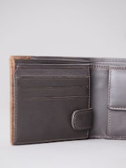 Lakeland Leather Brown Stitch Leather Bi-Fold Wallet - Image 6 of 7