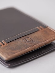 Lakeland Leather Brown Stitch Leather Bi-Fold Wallet - Image 7 of 7