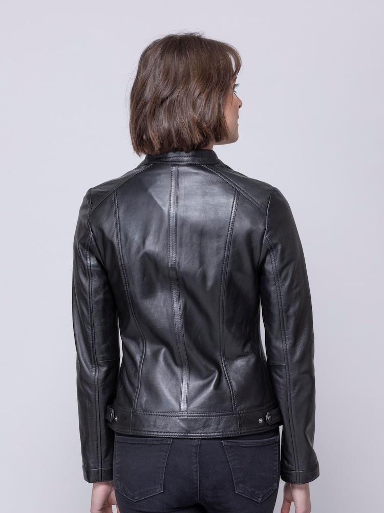 Lakeland Leather Black Thorpe Leather Jacket - Image 4 of 9