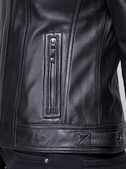 Lakeland Leather Black Thorpe Leather Jacket - Image 8 of 9