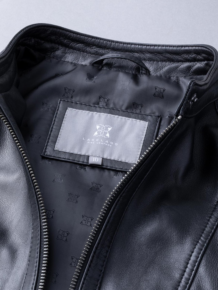 Lakeland Leather Black Thorpe Leather Jacket - Image 9 of 9
