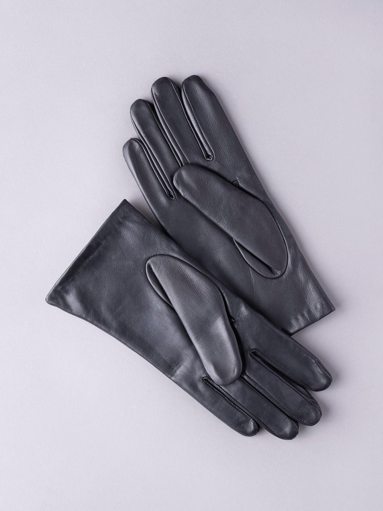 أسود - قفازات جلد كلاسيكية جلد Becky من Lakeland Leather - صورة 2 من 3