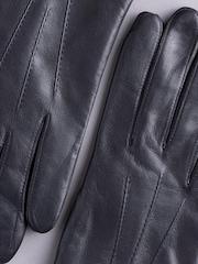 أسود - قفازات جلد كلاسيكية جلد Becky من Lakeland Leather - صورة 3 من 3