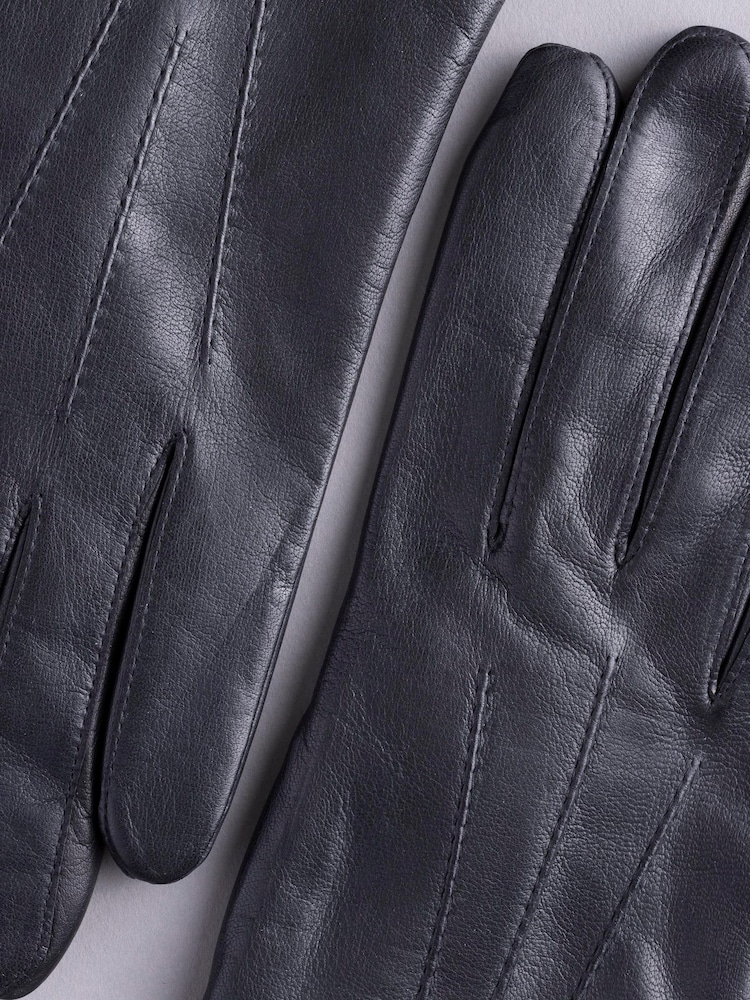 أسود - قفازات جلد كلاسيكية جلد Becky من Lakeland Leather - صورة 3 من 3